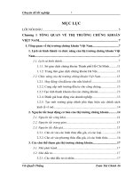 Mô hình đánh giá ảnh hưởng của 1 số nhân tố đến hiệu quả hoạt động của Công ty sau khi niêm yết.DOC