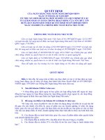Các tỉ lệ bảo đảm an toàn