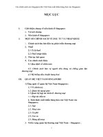 Các chính sách của Singapore khi Việt Nam xuất khẩu hàng hoá vào Singapore.doc