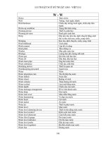 Thuật ngữ hàng hải - W