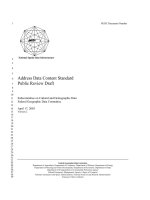 Chuẩn dữ liệu GIS - P1