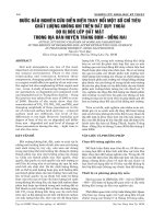 Bước đầu nghiên cứu diễn biến thay đổi một số chỉ tiêu chất lượng không khí trên đất suy thoái do bị bóc lớp đất mặt trong địa bàn huyện trảng bom - đồng nai