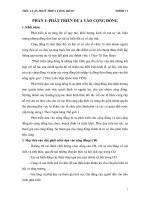 Tiểu luận phát triển cộng đồng