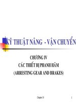 Kỹ thuật nâng - vận chuyển - Chương 4