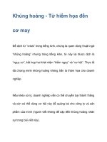  Khủng hoảng - Từ hiểm họa đến cơ may