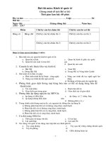 Đề thi môn Kinh tế quốc tế - Đề số 16