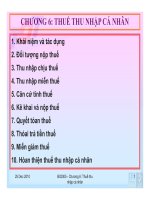 Thuế thu nhập cá nhân