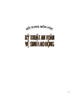 Giáo trình mô Kỹ thuật an toàn lao động