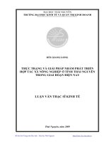 Thực trạng và giải pháp nhằm phát triển HTX nông nghiệp ở tỉnh Thái Nguyên trong giai đoạn hiện nay.pdf