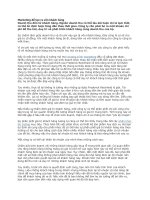 Marketing để tạo ra vốn khách hàng 