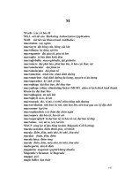 Từ điển sinh học anh việt - M