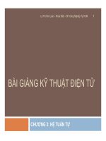 Bài giảng môn kỹ thuật điện tử - Chương 3