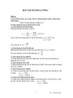 Bài tập dài đo lường