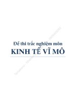 Bộ Đề thi Kinh tế Vĩ Mô - P2