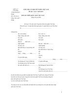 Đơn xin thôi Quốc tịch Việt Nam (dùng cho gia đình) 