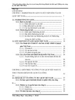 Các giải pháp nhằm duy trì và mở rộng thị trường khách du lịch người pháp của công ty du lịch việt nam.doc