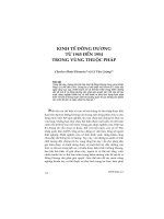 Kinh tế đông dương từ 1945 ðến 1954 trong vùng thuộc pháp