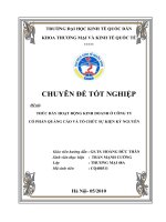 Thúc đẩy hoạt động kinh doanh của ở Công ty cổ phần Quảng cáo và Tổ chức Sự kiện Kỷ Nguyên.doc