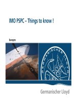 Imo pspc - things to know