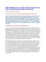 Bình luận thực tiễn hành vi hạn chế cạnh tranh