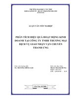 Phân tích hiệu quả hoạt động kinh doanh tại công ty THHH thương mại dịch vụ giao nhận chuyển Thanh Ưng.pdf