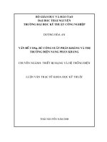 Vấn đề cos, bù công suất phản kháng và thị TRƯỜNG điện năng phản kháng