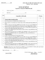 Bảng kê hồ sơ Cấp lại sổ bảo hiểm xã hội do mất 307