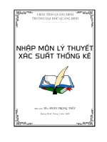 nhập môn lỹ thuyết xác suất thống ke