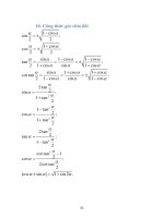 Công thức toán sơ cấp - P2