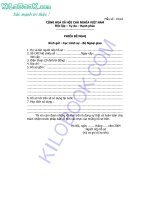 Phiếu đề nghị