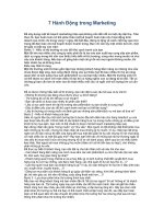   Hành động trong Marketing 