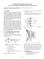 Artical - Neuron Network - Mang neuron nhân tạo và các ứng dụng trong quản lý xây dựng