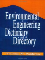  Environmental engineering Dictionary and Directory