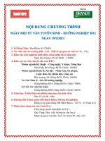 Lập và phân tích dự án - Nội dung chương trình