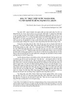 đầu tư trực tiếp nước ngoài (fdi) và nền kinh tế hùng mạnh của ailen