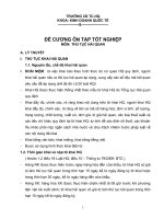 Đề cương ôn tập tốt nghiệp môn thủ tục hải quan