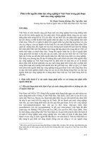 Phát triển nguồn nhân lực công nghiệp ở Việt Nam trong giai đoạn mới của công nghiệp hóa