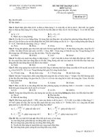 Đề luyện thi đại học vật lí 6