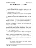 Qui trình lập dự án đầu tưTiểu luận cao học FTU.doc