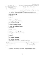 Biểu mẫu bồi dưỡng nguồn bổ nhiệm