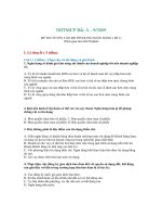 Đề thi vào ngân hàng - Tín dụng NH Bắc Á