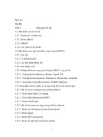 Tách dòng và thiết kế vector chuyển gen của gen mã hoá protein vỏ (coat protein) từ virus gây bệnh đốm vòng cây đu đủ (PRSV) ở việt nam