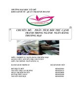 PHÂN TÍCH ĐỐI THỦ CẠNH TRANH TRONG NGÀNH  NGÂN HÀNG THƯƠNG MẠI.doc