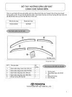 Hướng dẫn lắp đặt và sử dụng phụ kiện trên xe ô tô TOYOTA VIOS - P2