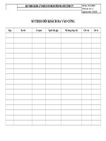 Mẫu Sổ theo dõi khách ra vào cổng