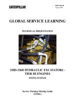 Hệ thống thủy lực máy đào CATERPILLAR SERIE D - P8