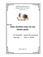 Tăng trưởng kinh tế của Trung Quốc.doc