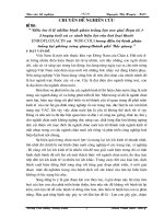  Điều tra tỉ lệ nhiễm bệnh phân trắng lợn con giai đoạn từ 1-21ngày tuổi và so sánh hiệu lực của hai loại thuốc ENROFLOXACIN và NOR-COLI trong điều trị bệnh phân trắng tại phường xương giang-thành