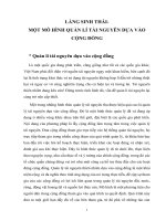 Làng sinh thái - 1 mô hình quản lý tài nguyên dựa vào cộng đồng.DOC
