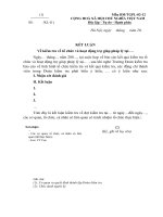 Mẫu kết luận kiểm tra trợ giúp pháp lý